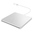 Miniatyrbillede 1 af 5: USB Ekstern CD/DVD-drev Type C Bærbar Drevfri CD-afspiller til Laptop PC Windows, Sølv