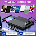 Miniatyrbillede 2 af 5: USB 3.0 Type-C Ekstern Brænder DVD RW CD Drev Høj-Hastigheds Bærbar Optisk Brænder til PC Laptop