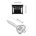 Miniatyrbild 2 av 5: 10 st Port Blocker Låsande USB-port/Dammskydd PC Blocker med Kodad Nyckel, Svart Svart