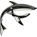 Miniatyrbild 3 av 5: Shark Capo, tonklämma i zinklegering för akustisk, folk-, elgitarr och ukulele (svart)