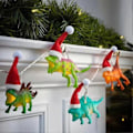 Miniatyrbillede 4 af 4: LED Dinosaur Lys Kæde Julelys Dinosaur Batteridrevne Lys Til Juletræ Hjemme Ferie Dekoration