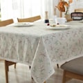 Miniatyrbilde 2 av 3: Duker, Blomstermønstret Dekorativ Duk Vaskbar Rektangulær Påskeduk Og Spising, Bryllup, Bankett, Buffet, Hjem Innendørs Utendørs D