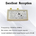 Miniatyrbilde 4 av 5: MLA-30+ Plus 0.5-30MHz Ring Aktiv Mottaksantenne SDR Loop Antenne Lavt Støy Medium Kortbølge Radi