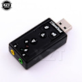 Pikkukuva 1 / 3: 7.1 Ulkoinen USB-äänikortti USB - 3,5 mm:n kuulokeliitäntään Audioadapteri Mikrofoniäänikortti Mac Win Compter Android Linuxille