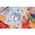 Miniatyrbild 3 av 4: 100 stycken glittergelpennor Gelpennor Set Flerfärgade Gelpennor Set Perfekt för Vuxna Färgbok Rita Färgbok