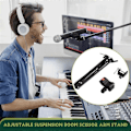 Miniatyrbilde 5 av 5: Justerbar Mikrofon Suspensjonsbom Saksarm Stativ for Stemmeopptak, Mikrofonstativ for Sending