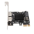 Miniatyrbillede 4 af 5: PCIE til Power ESATA Udvidelseskort 2 Port 6.0Gbps Understøtter Hot Swap Plug and Play PCI Express SATA Kort til Desktop YEMMA