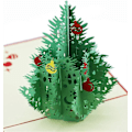 Pikkukuva 1 / 5: Joulukortti, 3D Pop Up Joulukuusi Tervehdyskortit, Laserleikattu kortti kirjekuorella jouluun ja onnelliseen uuteen vuoteen (3D joulukuusi)