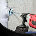 Miniatyrbillede 3 af 5: 2 stk. Pvc Rørboremaskine Sokkelbeskytter, 1,5 tommer, 2 tommer Bits Pvc Rør Fjernelsesværktøjssæt, Knækket Plast Pi