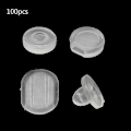 Miniatyrbillede 2 af 5: 100 stk. Clip-on Øreringe Pads Silikone Clip Øreringe Pads Komfort Øreringe Puder