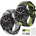Miniatyrbild 1 av 5: 22mm Armband Kompatibel med Samsung Galaxy Watch 3 45mm/Galaxy Watch 46mm Band/Gear S3 Frontier/Classic, 22mm Mjuk Silikon Smartwatch Armband Casual
