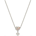 Miniatyrbilde 4 av 5: Lifelong Heart Halskjede, Øredobber og Armbånd Krystall Smykkekolleksjon, Rosegull & Rhodium Tone Finish