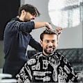 Miniatyrbild 4 av 4: Barberarkläder Klippkappa, Professionell Barberförkläde Salongkappa, Frisörkläder Med Tryckknappar, Barberare Hårklippningskläder Vattentäta, Sa