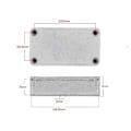 Miniatyrbilde 5 av 5: 4 stk 1590B Gitarpedalhus Aluminium Trykkstøpt Stomp Box Kasse Toggle Switch Box 112x61x32mm