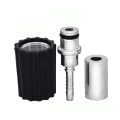 Miniatyrbillede 1 af 5: Højtryksvaskerslangeindsatsfittings DN6 D14mm Ringmutter M22 Bilvask Vandrensningsslange Rørfitting Twist Connector