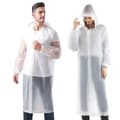 Regnrock 2-pack Regnponchos för Män Kvinnor Vuxna Återanvändbara Bärbara Regnkläder Vattentäta med Elastisk