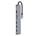 Miniatyrbillede 4 af 5: Dockingstation Type C til High Definition Multimedia Interface USB.3.0 7 i 1 Udvidelsesdock YEMMA