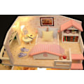 Pikkukuva 5 / 5: Hands Craft DIY Miniatyyri Nukkekotipaketti Soho Time 3D-malli Puukalusteet Pieni Talo Rakennus DIY Nukkekoti Miniatyyrit Paketti Puinen Nukkekodin Lisävaruste