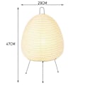 Miniatyrbillede 2 af 5: Japansk Ris Papir Lanterne LED Bordlampe Stue Soveværelse Sengelampe Studie Hotel Homestay Tripod Gulvlampe, EU Stik
