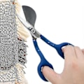 Miniatyrbilde 5 av 5: Skarpe Saks med Andenebb-blad i Rustfritt Stål, Syskredder-, Broderi- og Husholdningssaks, Banmo