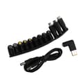 DC-strömkabel USB till 5,5x2,1 Multifunktionell DC-utbytbar kontakt Passar för bärbara datorer och Ro