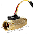 Miniatyrbillede 2 af 4: WJTG Vandstrømssensor Flowmåler Vandstrømskontakt 60mm G1/2 tommer Kobbertråd Væskemåler 1-30L/minJ