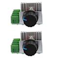 Miniatyrbillede 3 af 5: 2 stk. Hastighedsregulator til AC-motor AC 220V 2000W Thyristor Motor Hastighedskontrol Justerbar Strøm Co