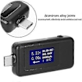 Miniatyrbild 5 av 5: Usb Typ-c Testare, Multifunktionell Dubbelriktad Strömspänning DC Digital Voltmeter (svart)