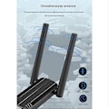 Miniatyrbild 3 av 5: AX1800M USB WiFi-adapter för PC, USB 3.0 WiFi-dongel, 2.4G/5G dubbelbands trådlös adapter för skrivbord