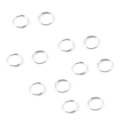 Miniatyrbillede 2 af 3: 10mm Dia Sølvfarvede Metal Split Loop Nøgleringe Holdere Udskiftning 80 Stk