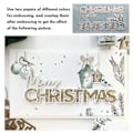 Miniatyrbillede 2 af 5: Jul Scrapbooking Metal Skærestencils Papirkort Håndværk Stencil Prægning DIY