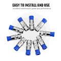 Miniatyrbillede 5 af 5: Vandtæt Forseglet RG6 Koaksial Kompressions Konnektor Adapter (10 stk)