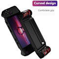 Miniatyrbilde 3 av 5: TPU-etui støtsikker beskyttende etui med stativ for Lenovo Legion GO (svart)