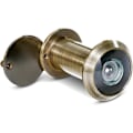 Miniatyrbilde 1 av 5: Dørkikkert Messing 14 mm for inngangsdør antikk look for montering i dørblad på 35-55 mm, vidvinkel 200 med overvåkingsdeksel 14mm Bronse
