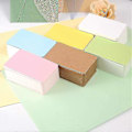 Miniatyrbillede 2 af 5: 600 Stykker 6 Farver Blank Kraft Papirkort Visitkort DIY Flash Cards Gave