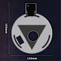 Miniatyrbillede 2 af 5: Justerbar RGB Base LED Atmosfære Lys Stand Vertikal Horisontal Station Holder til Lysstrip