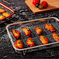 Miniatyrbilde 3 av 5: 1 stk. frityrkurv for ovn, grillkurv i rustfritt stål, non-stick nettingkurv, frityrbakke trådkurv