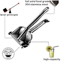 Miniatyrbillede 3 af 5: Ægte Rustfrit Stål Citronpresser Citrus Juicer Håndpresset Heavy Duty Manuel Saftpresser Maker Orange Lime Grapefrugt Presser - Bonus 50