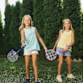 Miniatyrbild 5 av 5: Badmintonracketset för barn, mini-badmintonset med 10 badmintonbollar för barn från 2-12 år