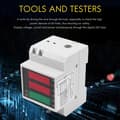 Miniatyrbilde 3 av 5: AC 200-450V strømmåler DIN-skinne type digitalt display ammeter voltmeter