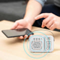 Pikkukuva 5 / 5: Ulkokaiuttimet Creative Retro Langaton Bluetooth-kaiutin Mini Kannettava Matkapuhelin Nostalginen Subwoofer Ulkokäyttöön Kannettava Pieni Äänentoistolaite