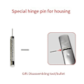 Miniatyrbillede 4 af 5: Passer til Zippo 9MM (1970-2004) Lighter Shell Hinge Pin Punch Latch Connection Pin Nem Installation Nem At Bruge