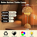 Miniatyrbilde 5 av 5: Søt LED Nattbordslampe for Barn 3 Fargemoduser Boho Lampe