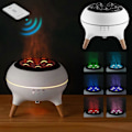 Miniatyrbilde 1 av 5: Simulert Flamme Aromaterapi Maskin Hjem Skrivebord Fargerikt Lys Luftfukter Aromaterapi Maskin