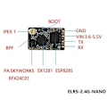 Miniatyrbilde 5 av 5: ELRS Nano 915Mhz Mottaker ExpressLRS Langdistanse Mottaker for RC FPV Traverseringsdrone Deler