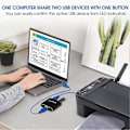 Miniatyrbild 4 av 5: USB 3.0 Växlare KVM-switch 5Gbps 2 in 1 ut USB-växlare USB 3.0 Tvåvägsdelare för skrivare K