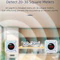 Miniatyrbild 1 av 5: Tuya Smart WiFi Zigbee Gas Kolmonoxid Detektor Multifunktionellt Larm 80DB Larm APP Trådlös Kontroll(B)