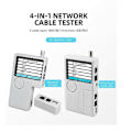 Miniatyrbilde 1 av 5: Noyafa Nf-3368 4-i-1 Nettverkskabel Kontinuitetstester Rj45/rj11/usb/bnc Lan Kabel Cat5 Cat6 Wiremap
