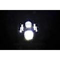 Miniatyrbillede 4 af 5: Motorcykel Harley Davidson 7 Tommer LED Forlygte med DRL Blinklys - Sort (1 Stk)