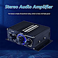Miniatyrbillede 3 af 5: AK-170 Audio Effektforstærker Trådløs HiFi Stereo Audio Effektforstærker 200W+200W med RCA Input Hom